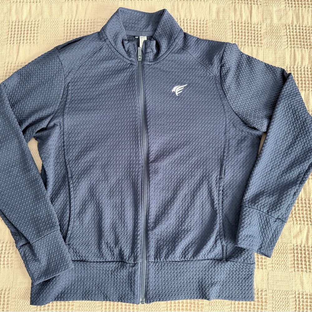 Adidas Waffle Weave Full-Zippered Sweater